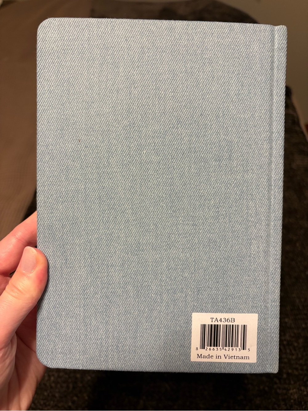 Light Blue Daisy Embroidered Notebook - Picture 2 of 6